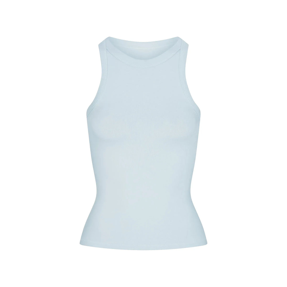 Skims Cotton Jersey Crew Neck Tank Opal