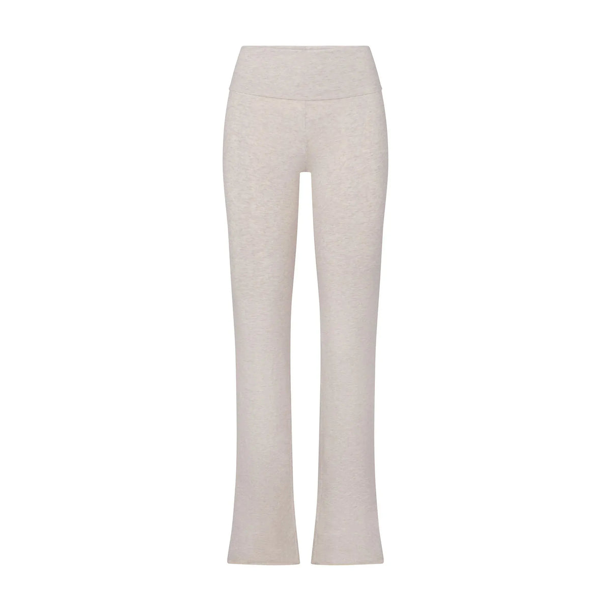 Skims Cotton Jersey Foldover Pant Heather Oatmeal