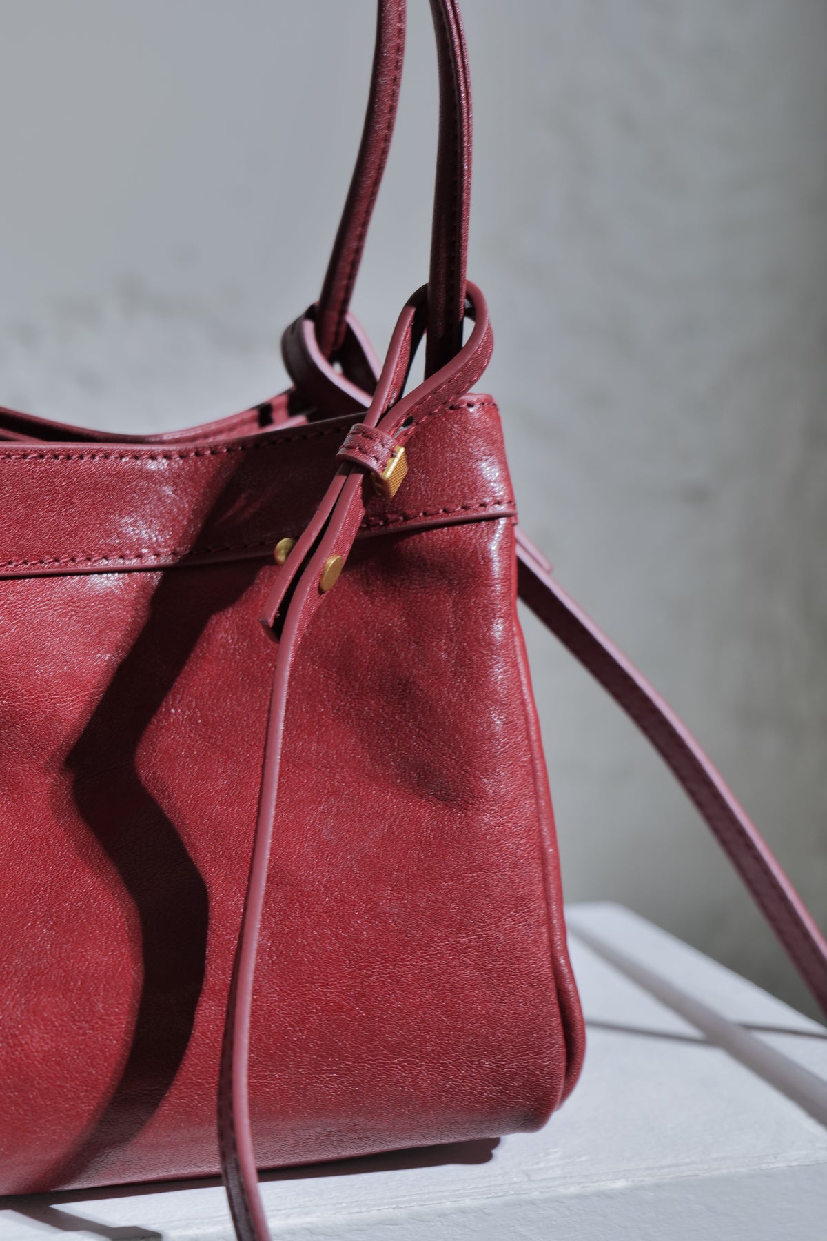 Favori Scatto - Ladies Leather Hand Bag I Dark Red – view 4