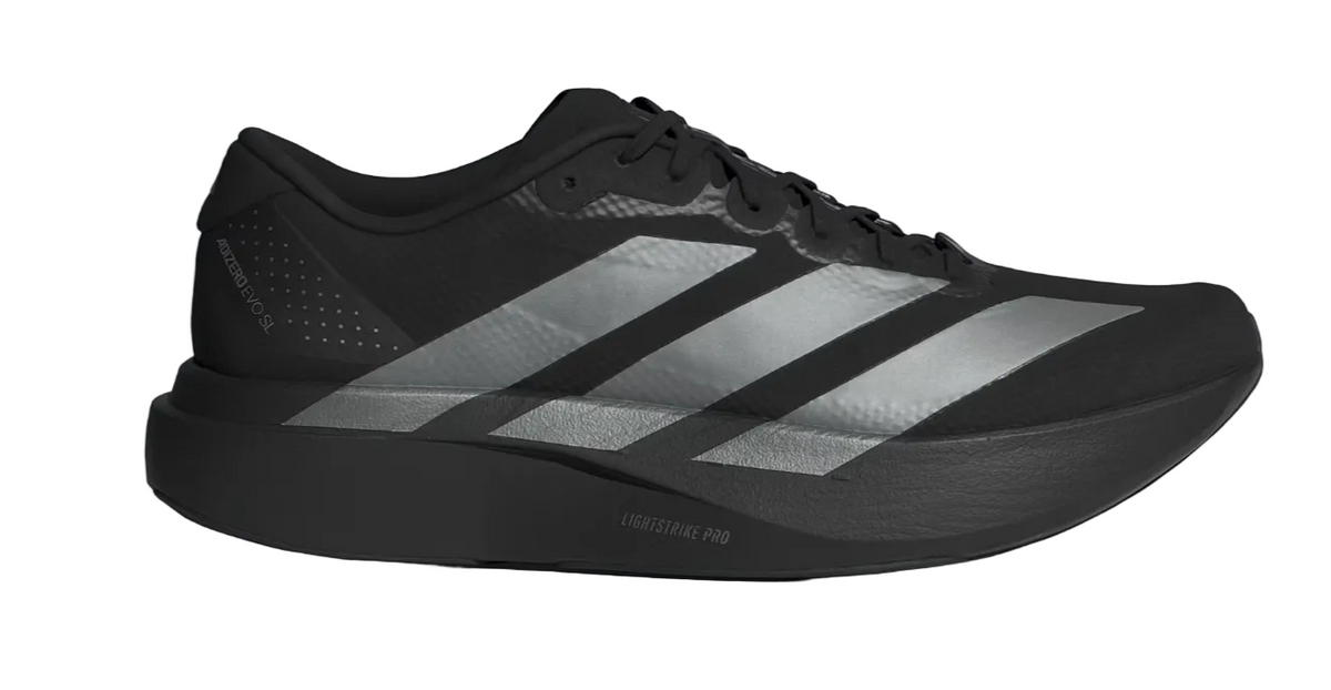 adidas Adizero Evo SL Core Black Iron Metallic Carbon – Dawntown