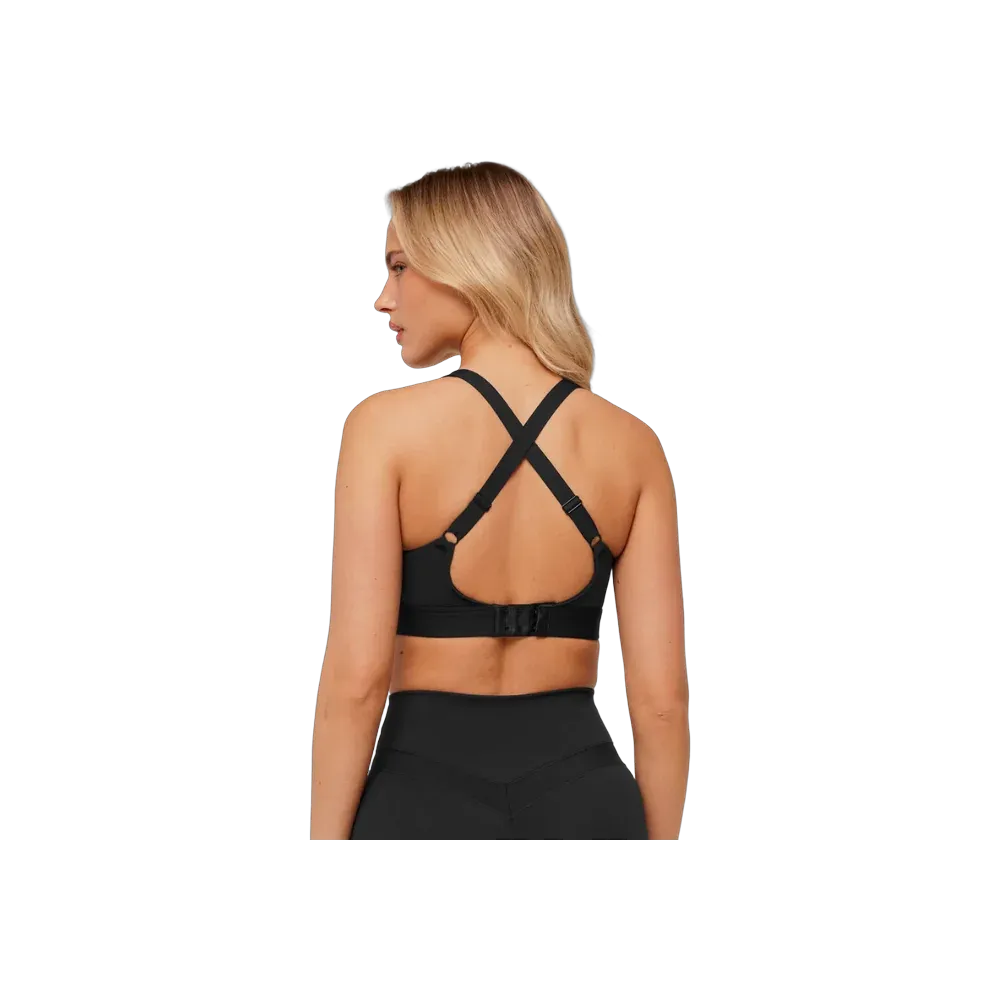 Gymshark High Support Ruched Sports Bra GS Black