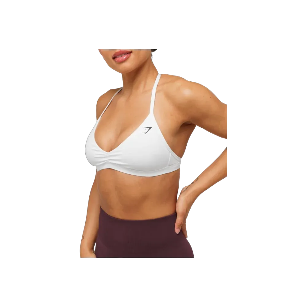 Gymshark Minimal Sports Bra 2.0 - Light Support White