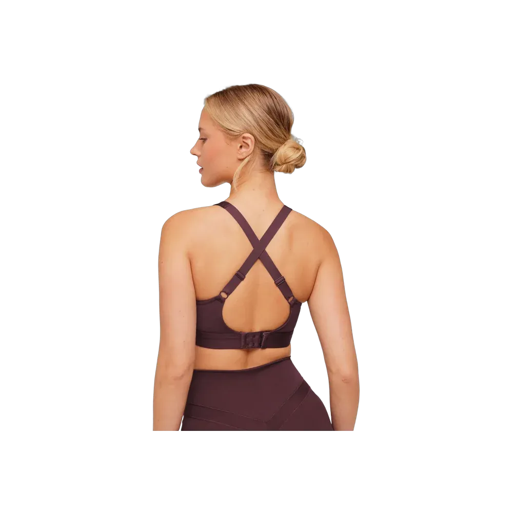 Gymshark High Support Ruched Sports Bra Cherry Purple