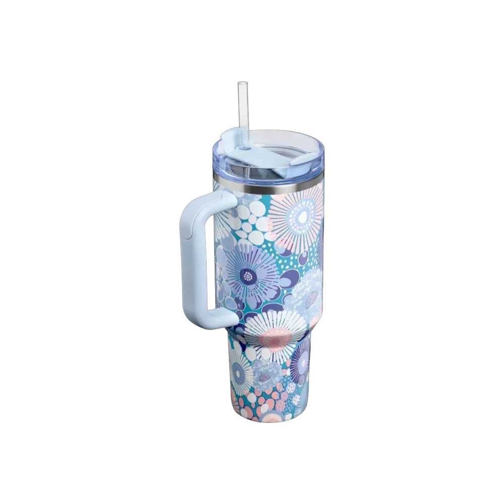 Stanley The Quencher H2.0 FlowState Tumbler Blue Dream Wildflower