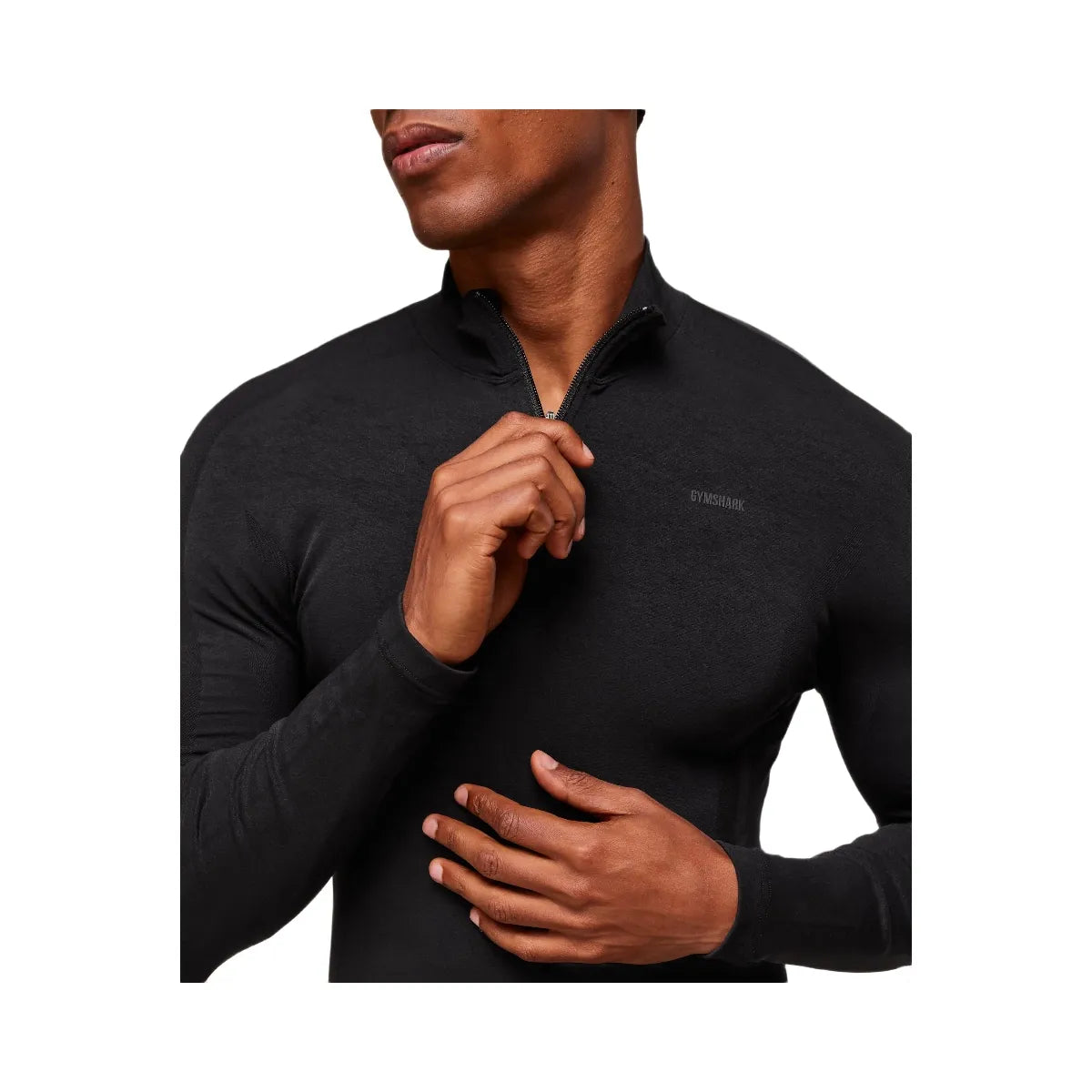 Gymshark everywear Warp Knit 1/4 Zip - Black
