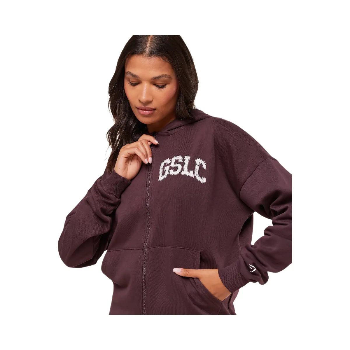 Gymshark GSLC Graphic Zip Up Hoodie - Cherry Purple