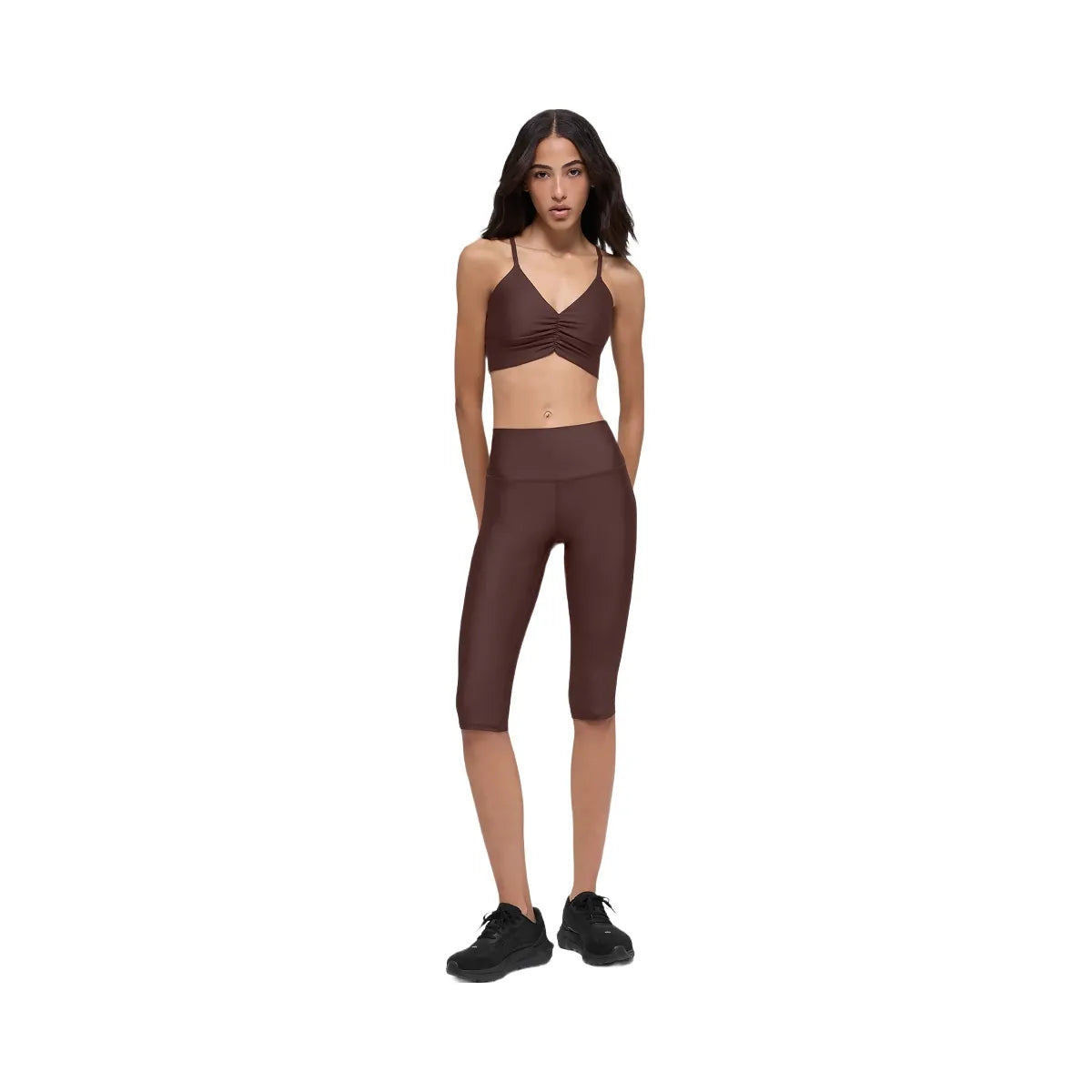 Alo Women's 16'' High-Waist Airlift Capri - Brownstone