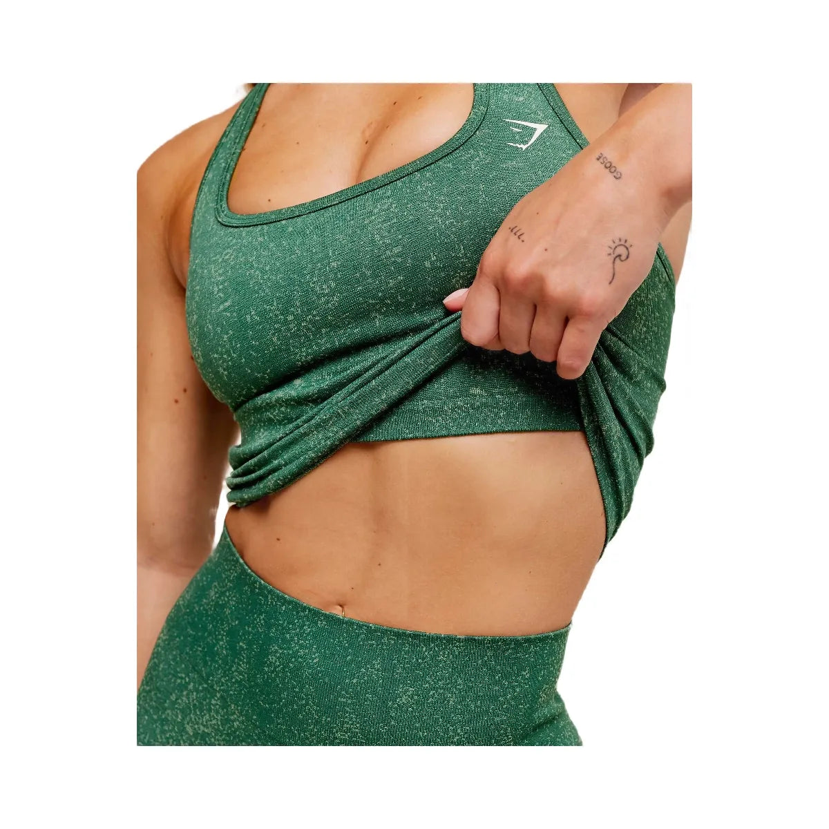 Gymshark Adapt Fleck x Whitney Tank With Shelf - Lift Green/Clay Green