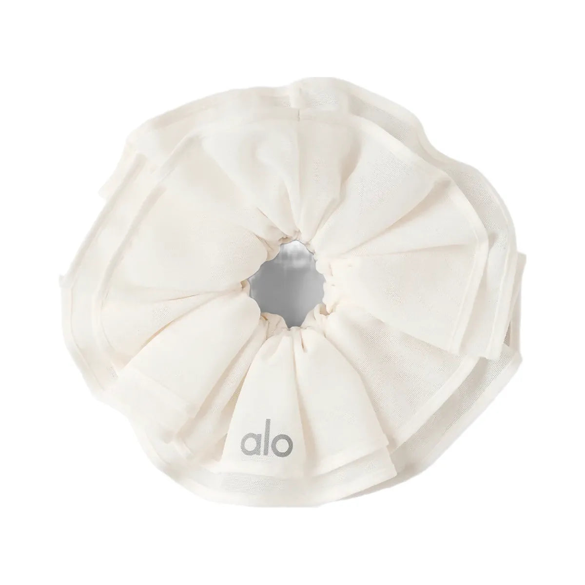 Alo Mesh Sweet Nothing Oversize Scrunchie - Ivory