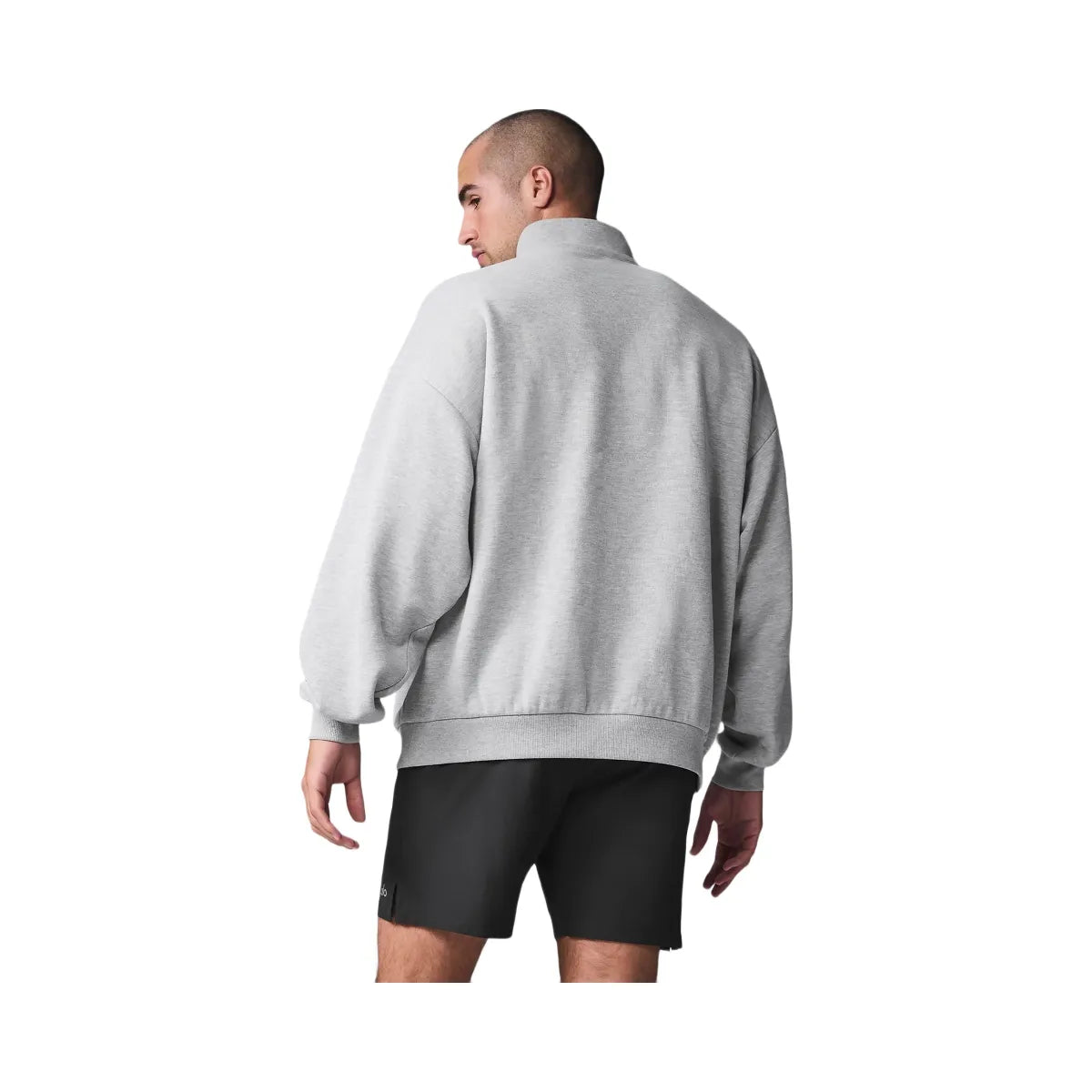 Alo Accolade 1/4 Zip Pullover - Athletic Heather Grey