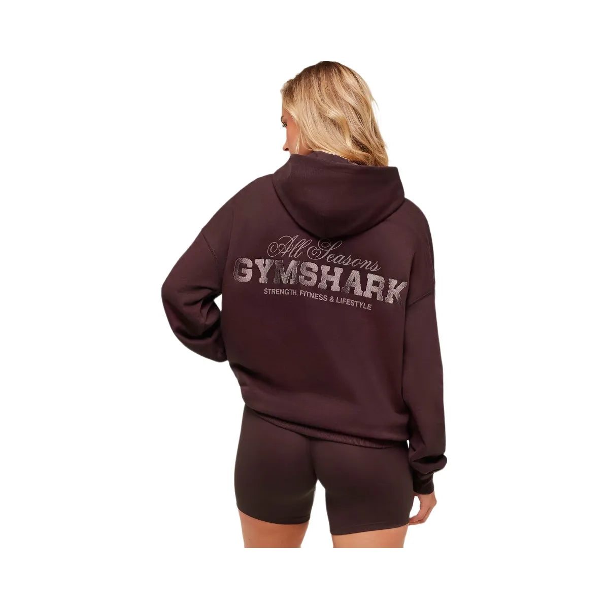 Gymshark All Seasons Graphic Hoodie - GS Cherry Purple