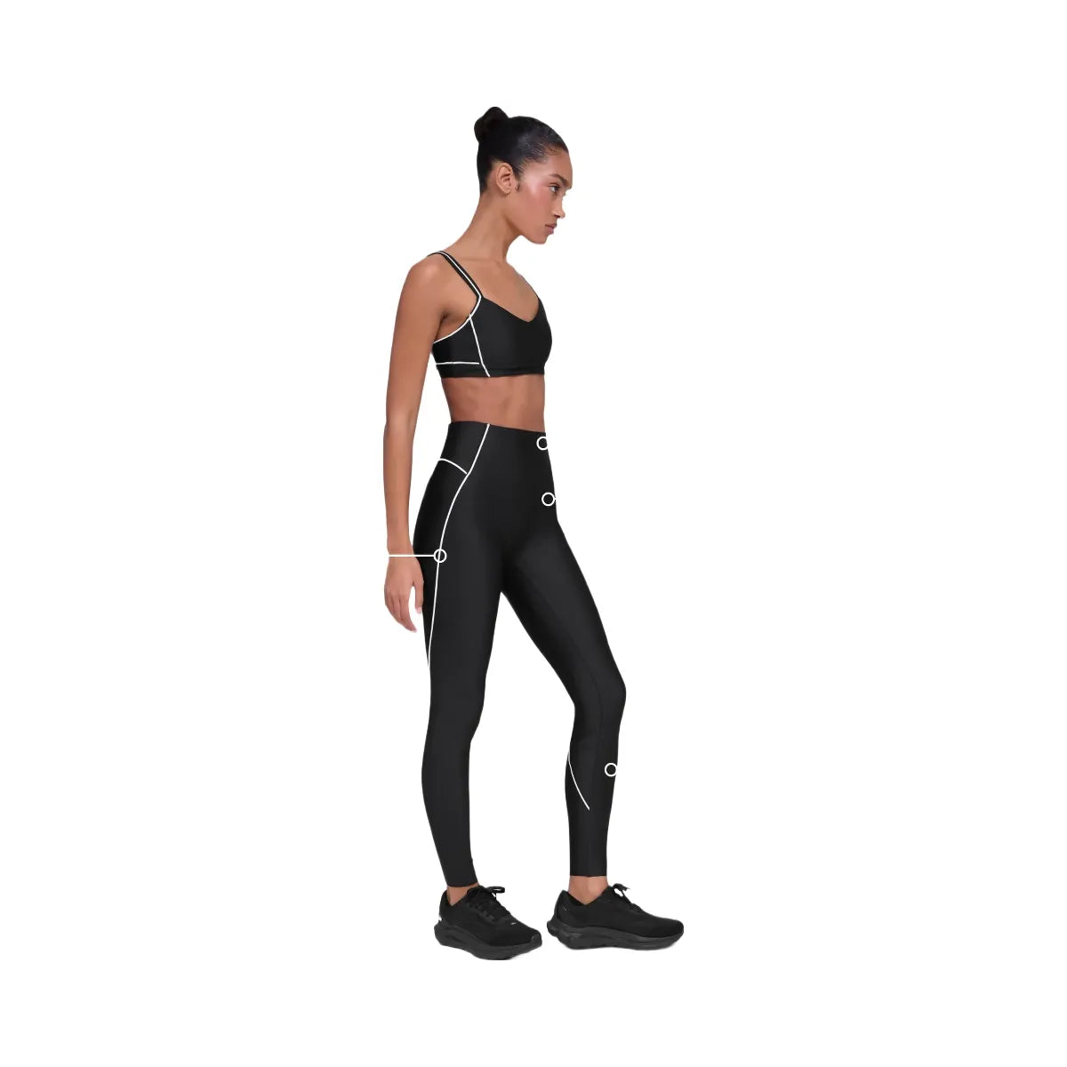 Alo Women's Airlift High-Waist Haven Legging - Black/White