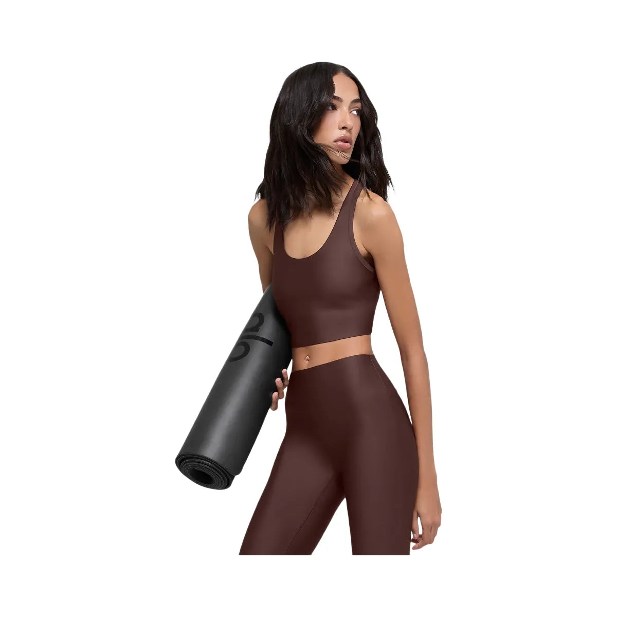 Alo Women's Airlift Super Sleek Bra Tank - Brownstone