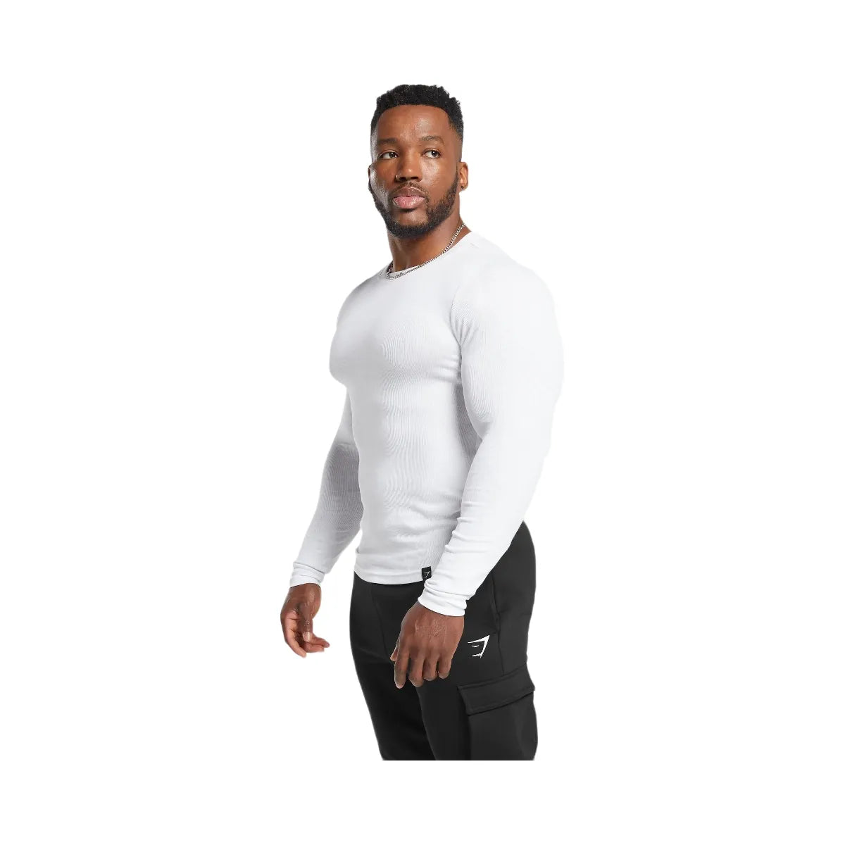 Gymshark Ribbed Long Sleeve T-Shirt - White