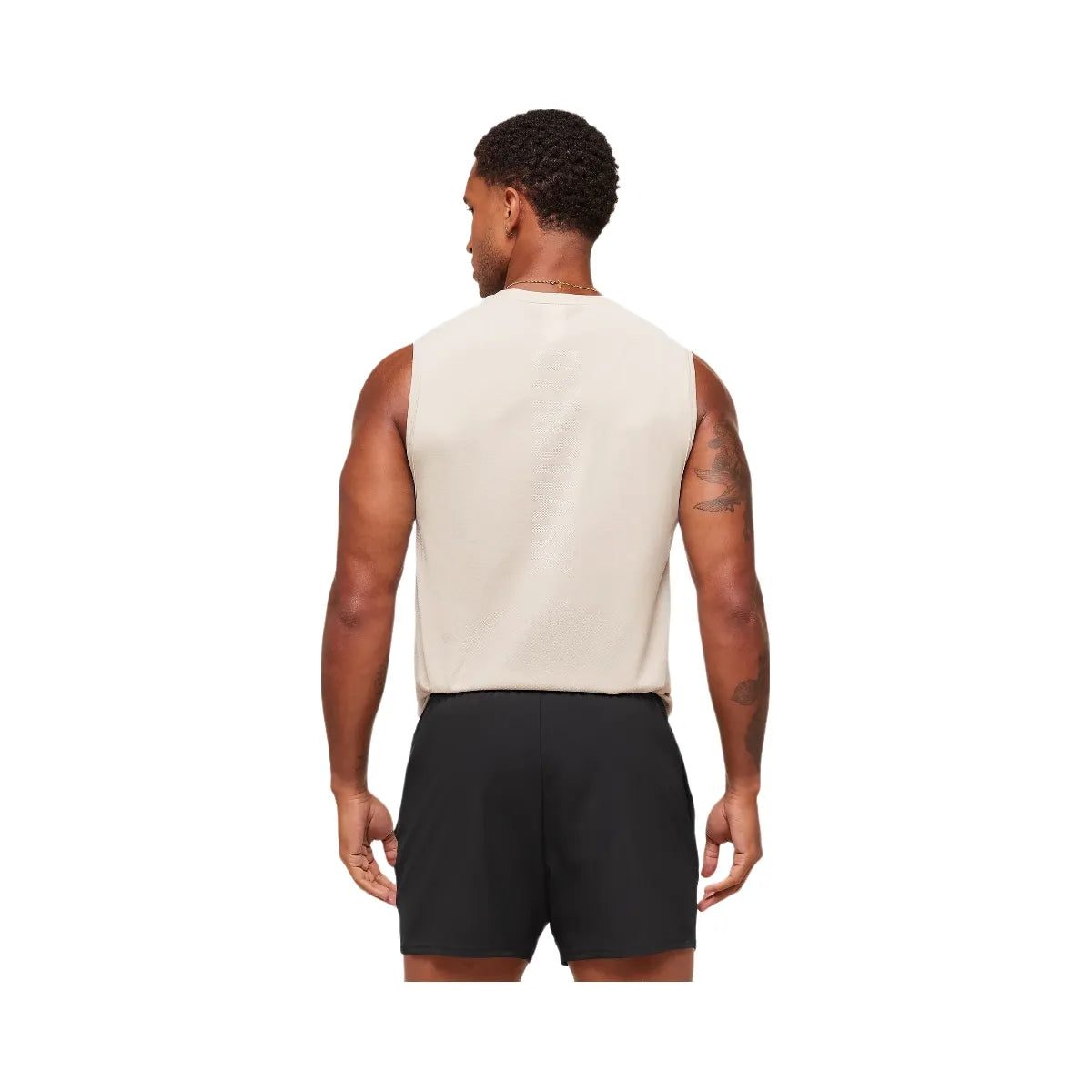 Gymshark Lightweight Seamless Tank - Pebble Grey/White