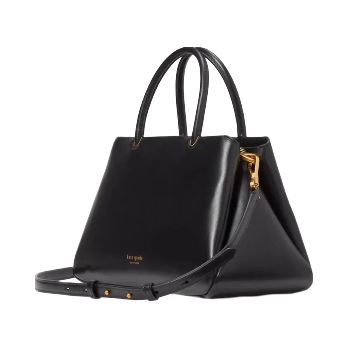 Kate Spade Grace Fine Grain Leather Medium Satchel Black