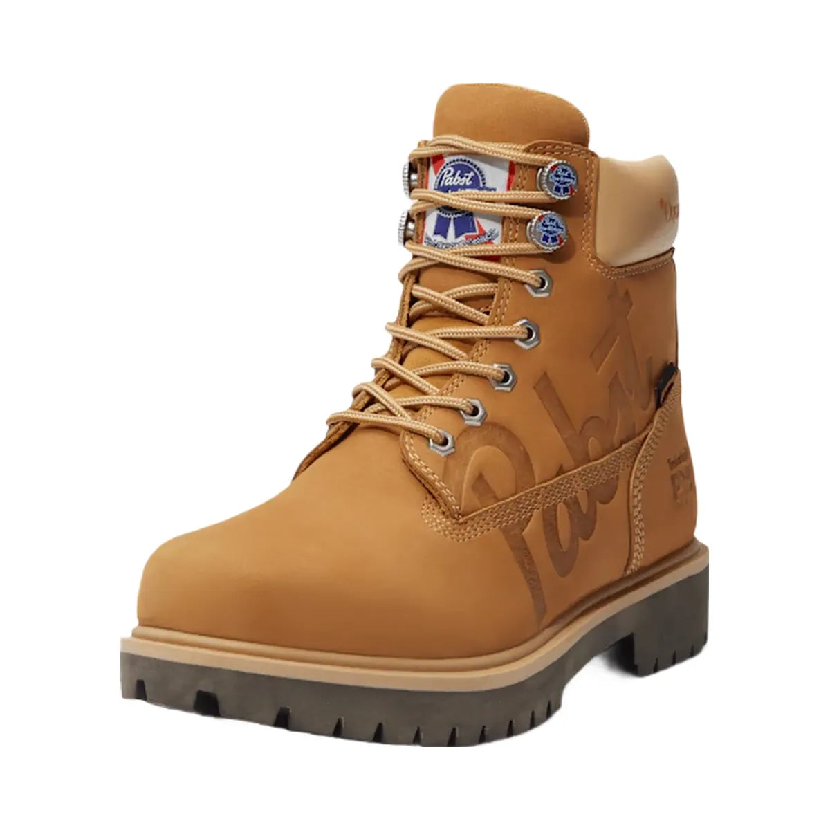 Timberland Pro And Pabst Blue Ribbon Direct Attach 6" Soft Toe Waterproof Work Boot Wheat Nubuck Men'S