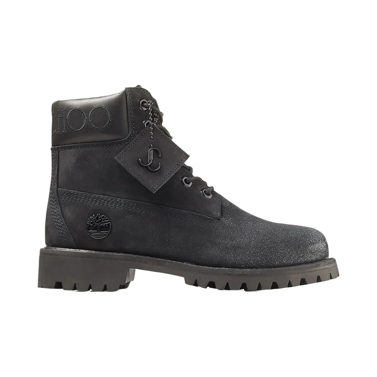 Timberland 6" Boot Jimmy Choo Premium Black Glitter