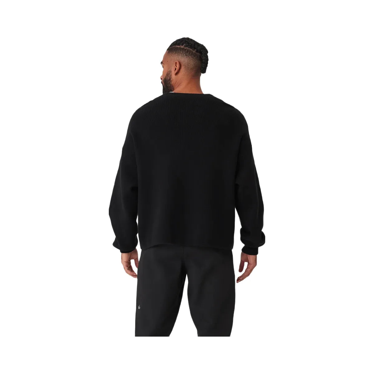 Alo Men's Scholar Cardigan Sweater - Black