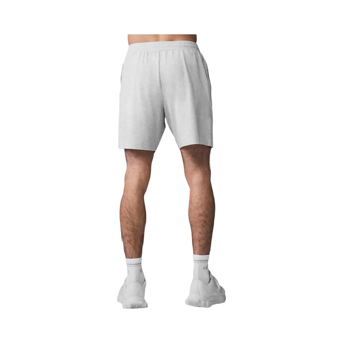 Alo Men's 7" Conquer React Performance Short - Athletic Heather Grey