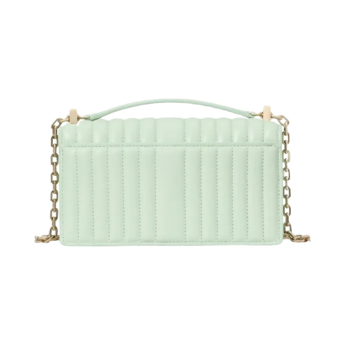 Kate Spade Deco Quilted Mini Flap Chain Crossbody Pistachio Ice