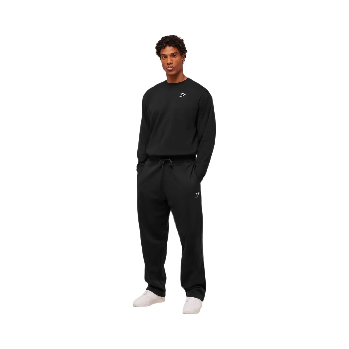 Gymshark Essential Oversized Long Sleeve T-Shirt - Black
