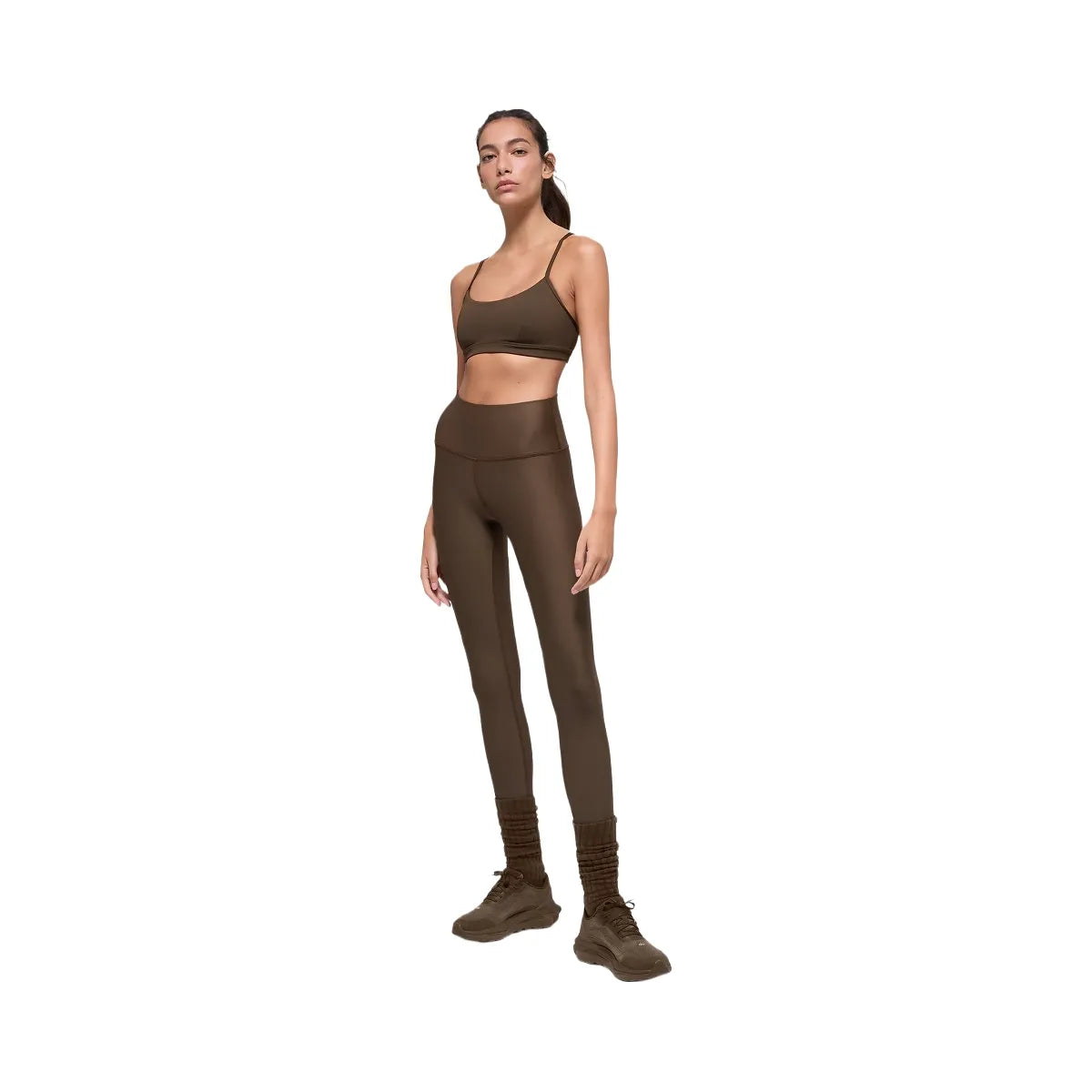Alo Women's Airlift Winter Warm High-Waist Legging - Espresso