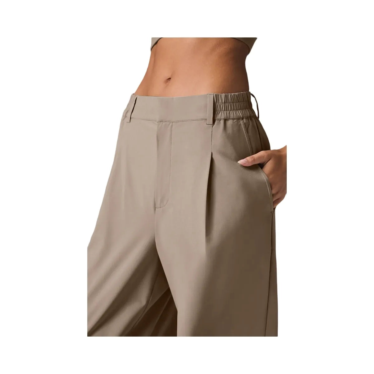 Alo Women's High-Waist Pursuit Trouser (Regular) - Gravel