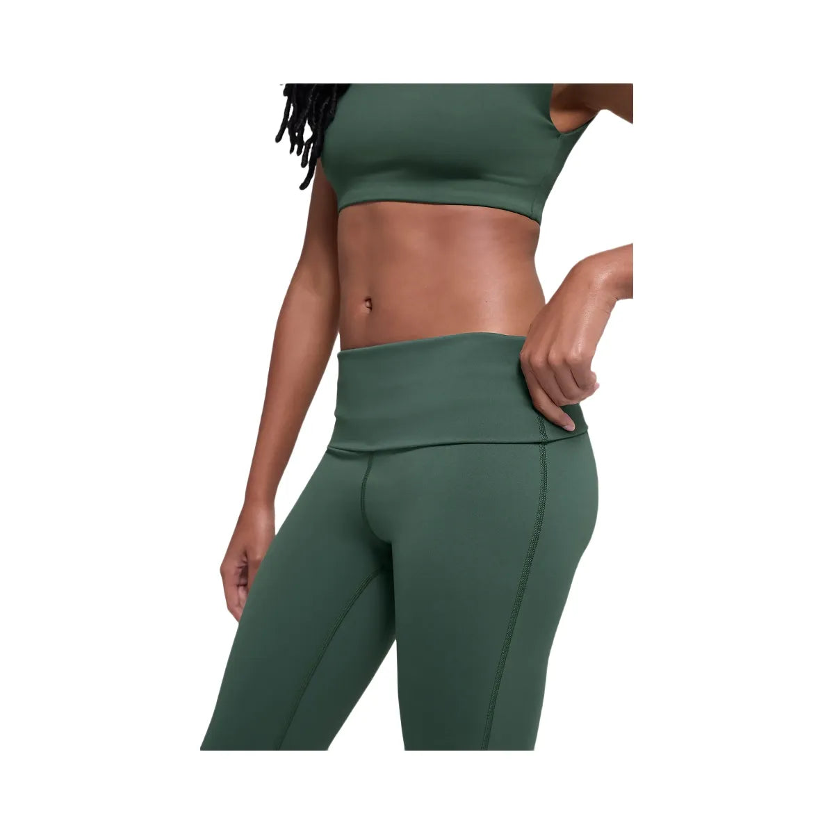 Alo Women's ALO Softsculpt Foldover Flare Legging - Clover Green