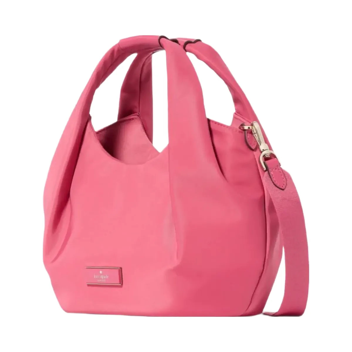 Kate Spade Carter Nylon Small Pleated Crossbody Rose Oil