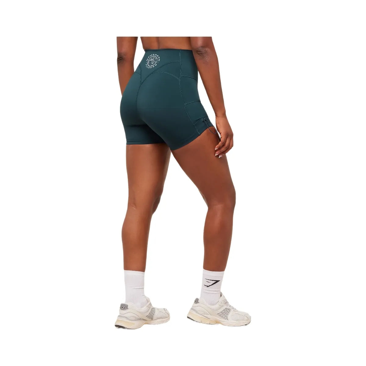 Gymshark Legacy Logo Tight Shorts - Deep Petrol Blue