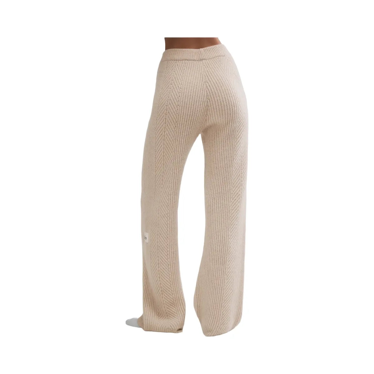 Alo Women's Winter Magic Cashmere Wide Leg Pant - Birch Heather