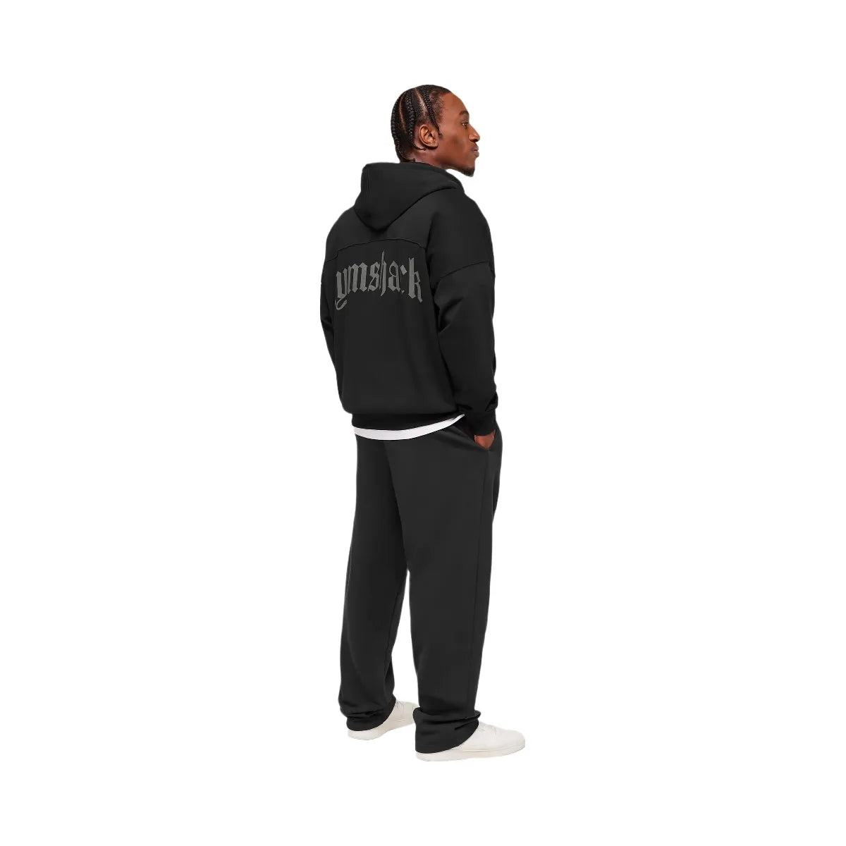 Gymshark Olde English Zip Up Hoodie - Black