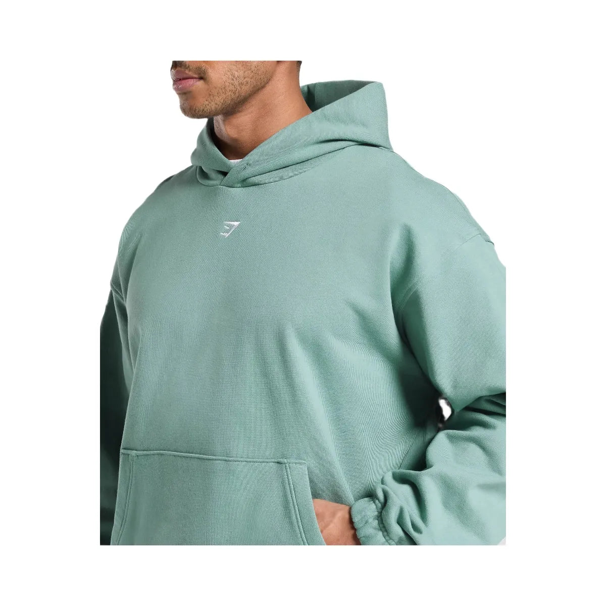 Gymshark Rest Day Essentials Boxy Hoodie - Celeste Blue