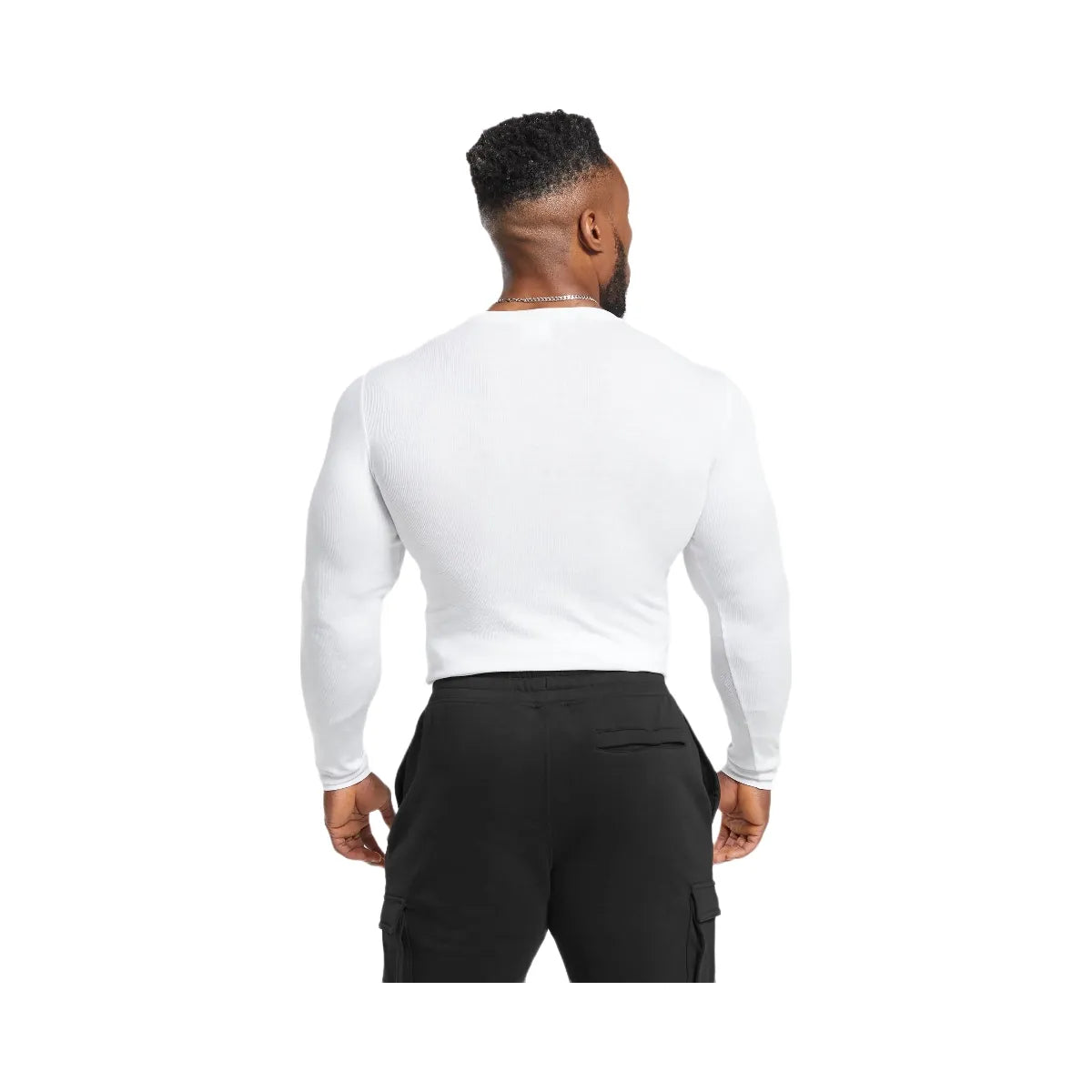 Gymshark Ribbed Long Sleeve T-Shirt - White