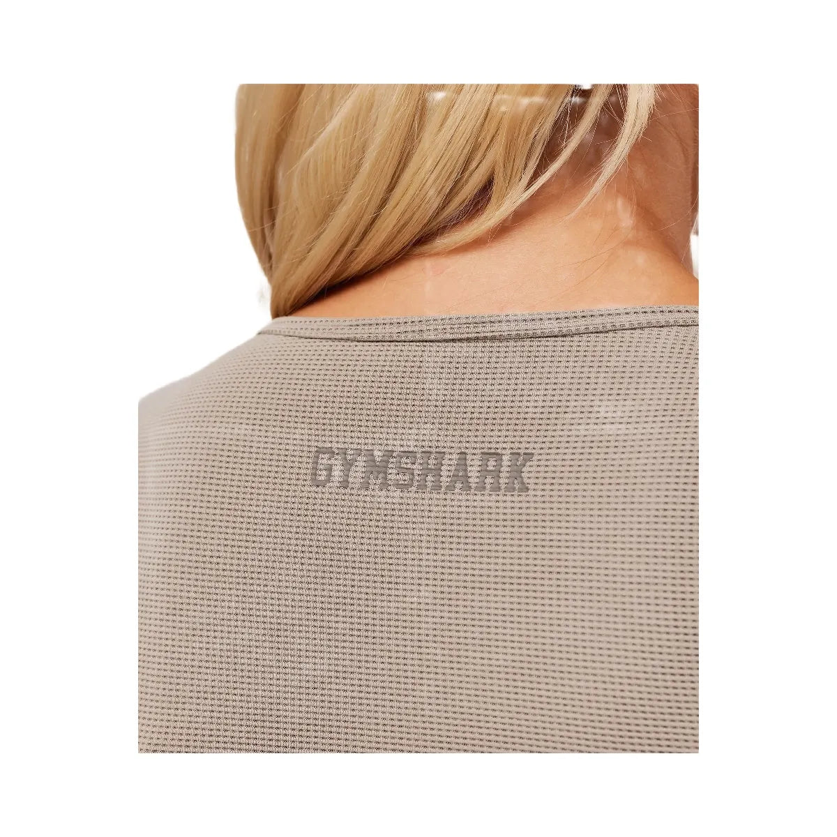 Gymshark Waffle Long Sleeve Top - Lifestyle Brown