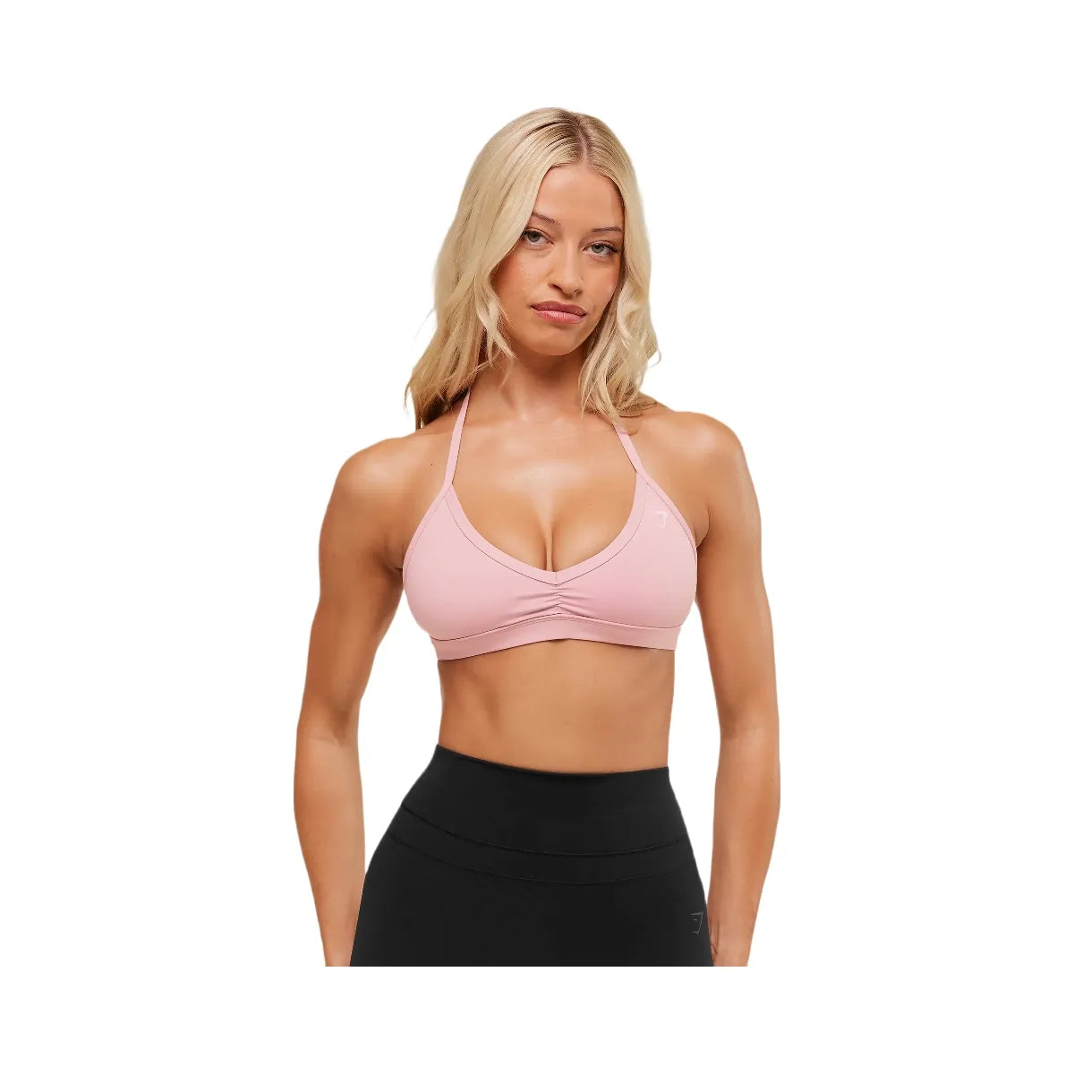 Gymshark Minimal Halterneck Sports Bra - Cloud Pink