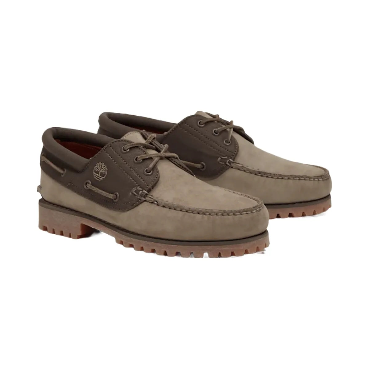 Timberland Authentics 3-Eye Boat Shoe Olive Nubuck Men'S