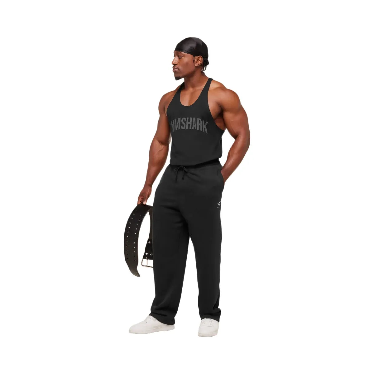 Gymshark Power Stringer - Black/Asphalt Grey