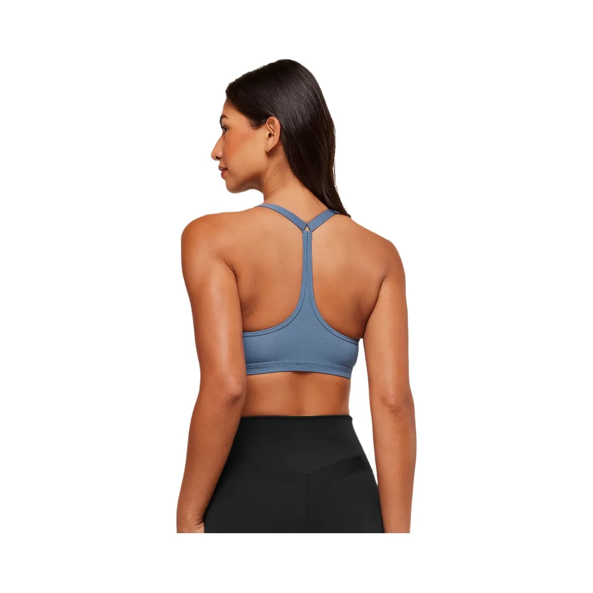 Gymshark Cotton Racerback Sports Bra - Worn Blue