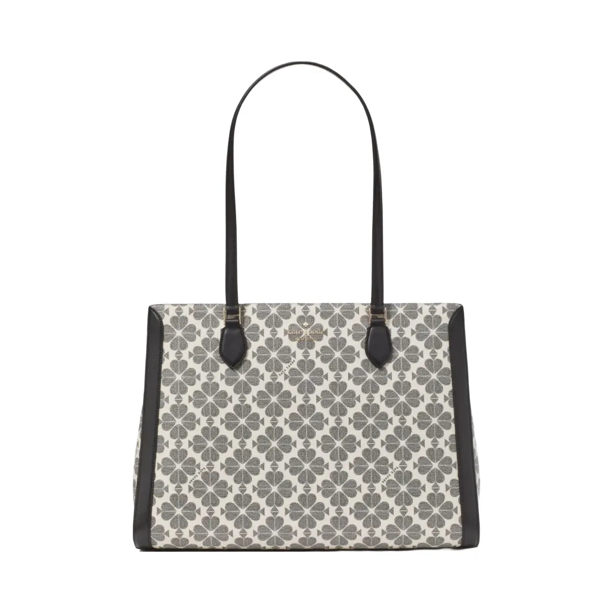 Kate Spade Signature Spade Flower East West Large Laptop Tote Black Multi
