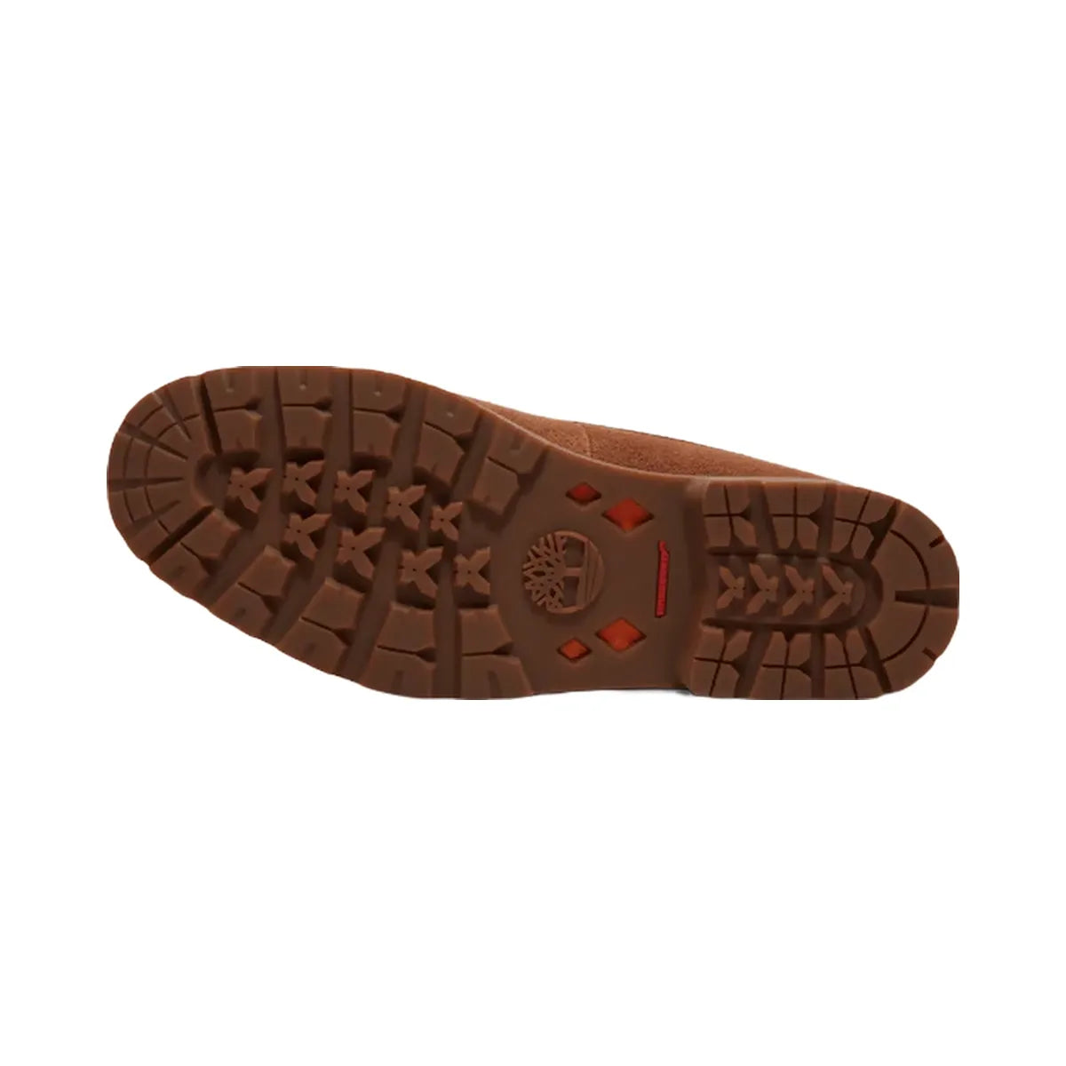 Timberland Britton Square Lace-Up Shoe Rust Suede Men'S