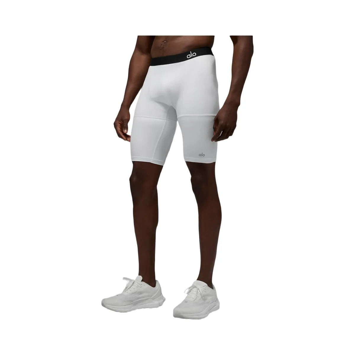 Alo Men's 9" Flight Compression Short - White