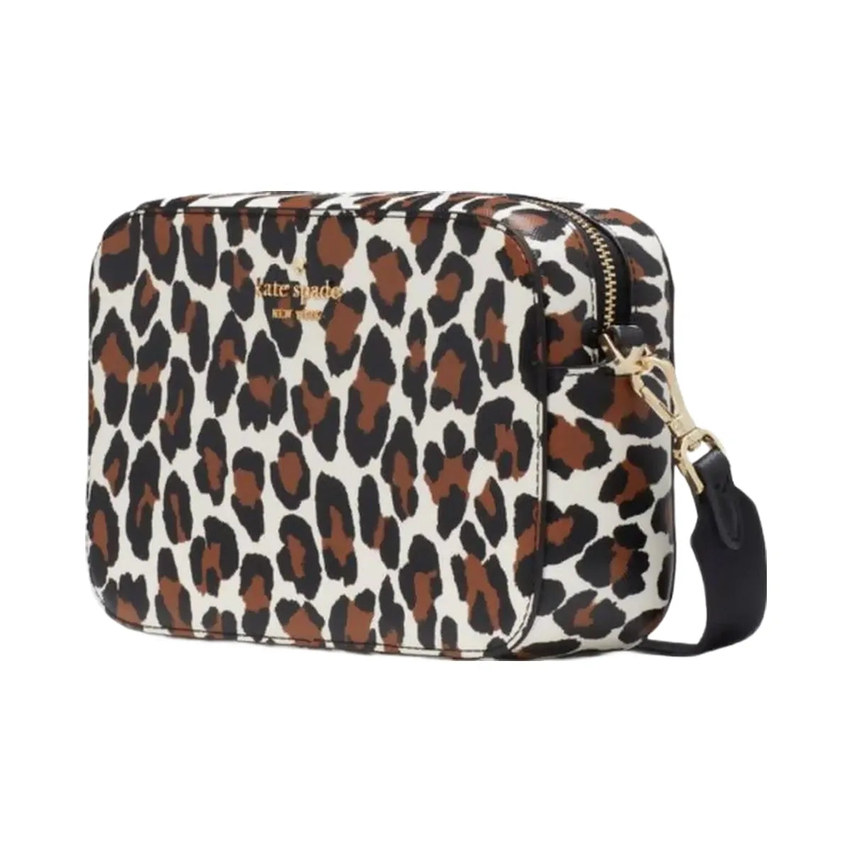Kate Spade Madison Spotted Leopard Mini Camera Bag Cream Multi