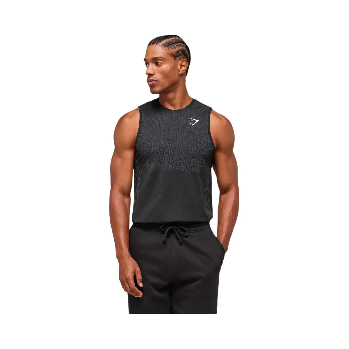 Gymshark Vital Tank - Black/Silhouette Grey