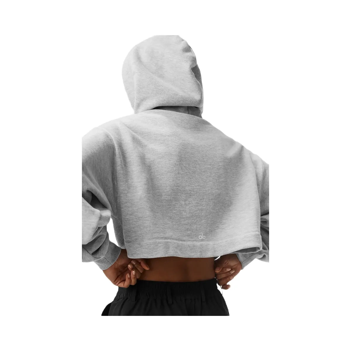Alo Women's Bae Hoodie - Athletic Heather Grey