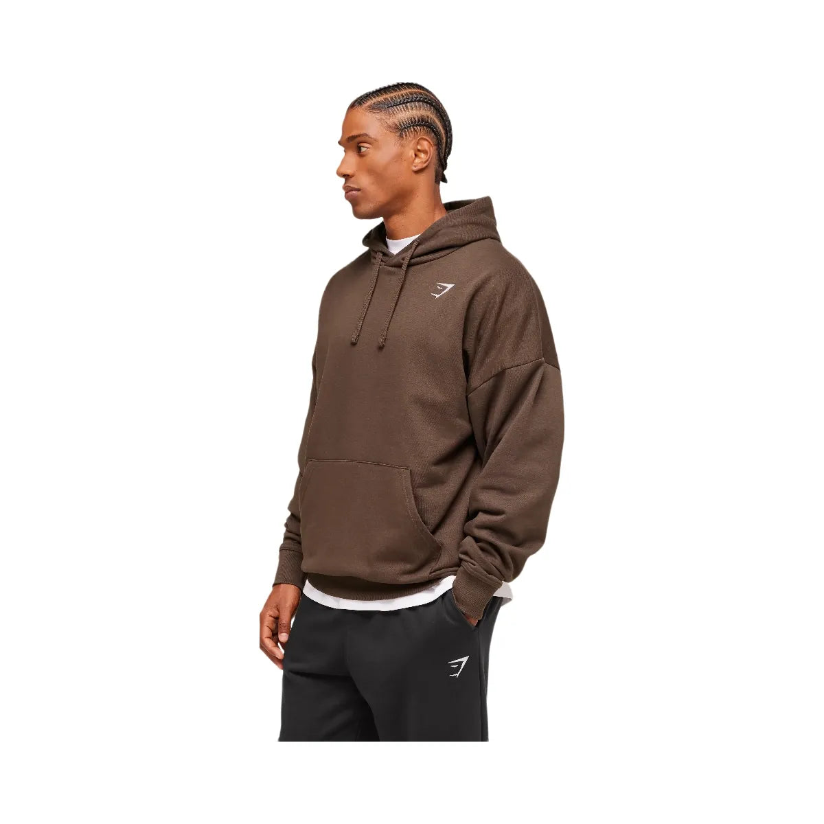 Gymshark Crest Oversized Hoodie - Archive Brown