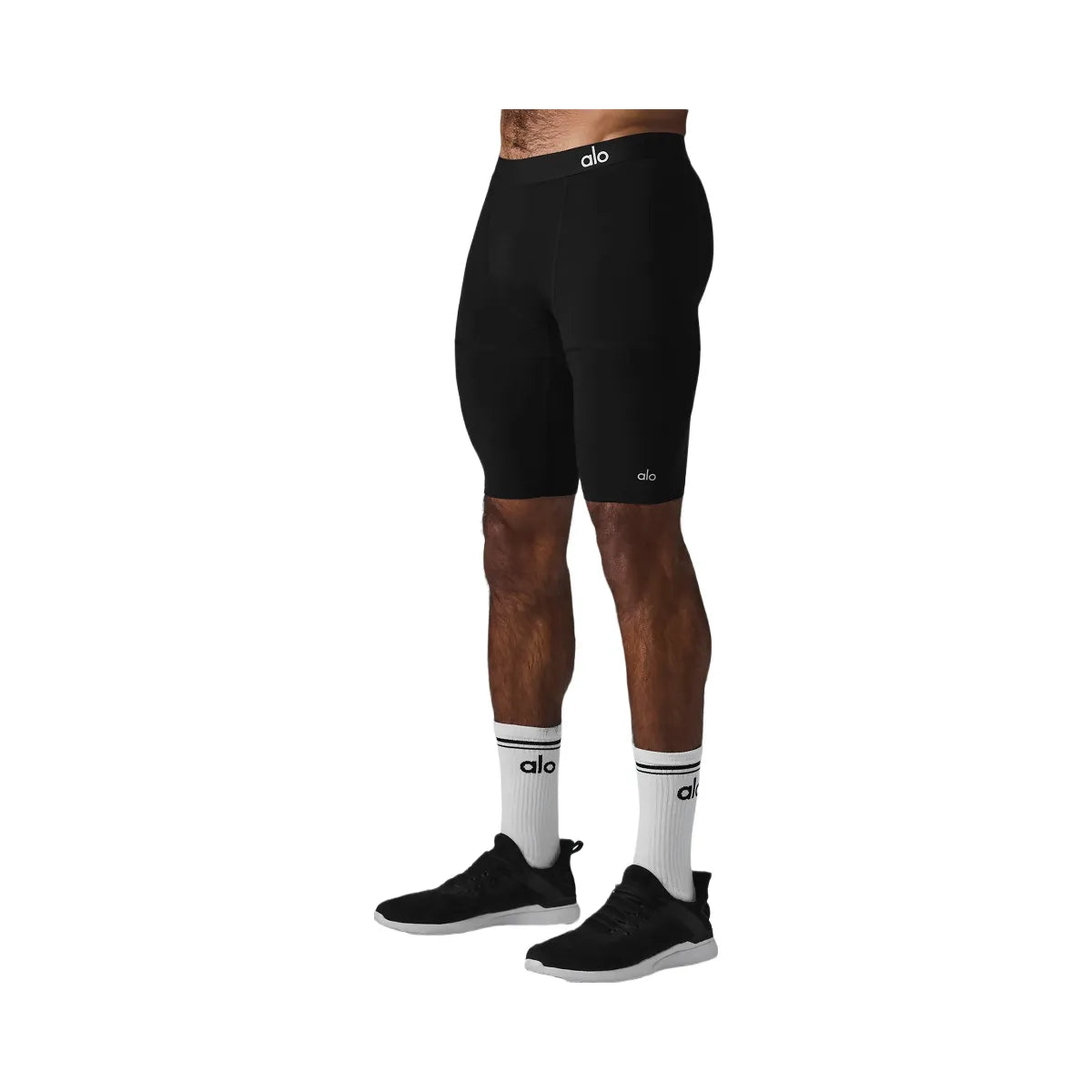 Alo Men's 9" Flight Compression Short - Black