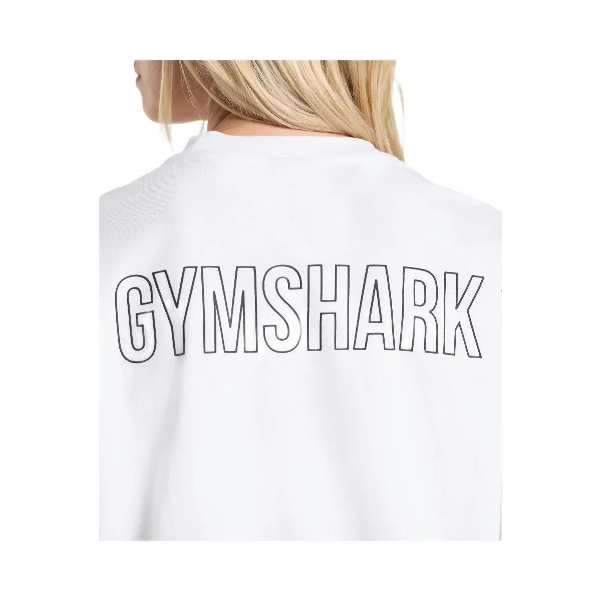 Gymshark Trace Graphic Oversized T-Shirt - White