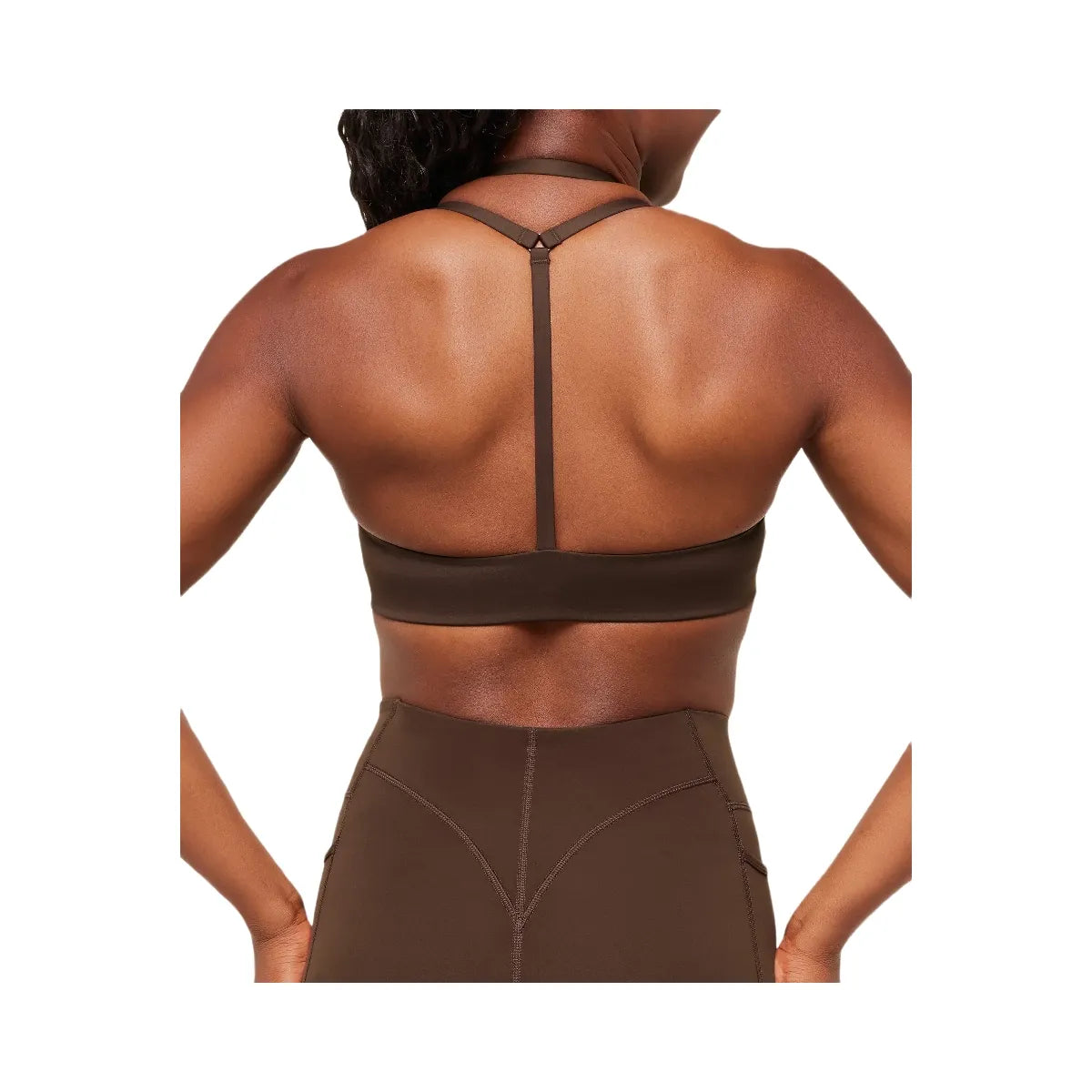Gymshark Reps T Back Sports Bra - Archive Brown
